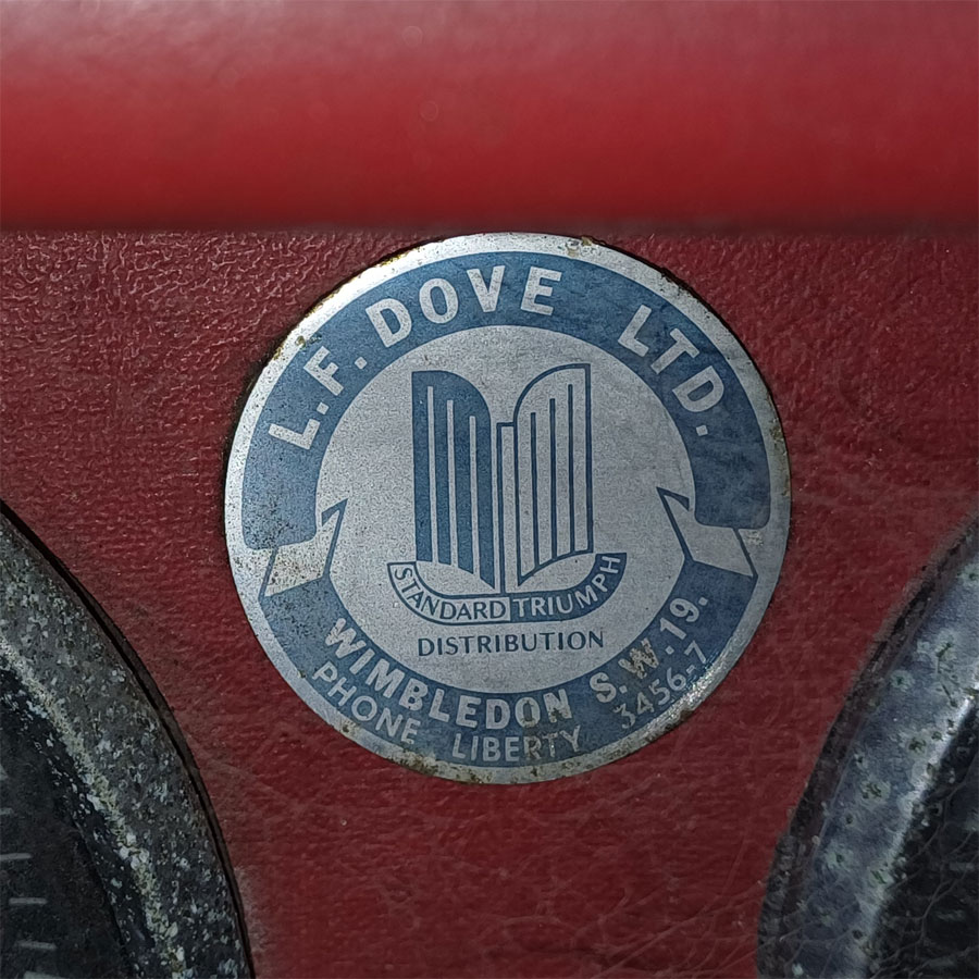 triumph tr3a lf dove dealer